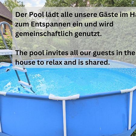 W4 - Urlaubsmagie- Pool, Terrasse, Barbecue Apartment Lichtenhain  Ngoại thất bức ảnh