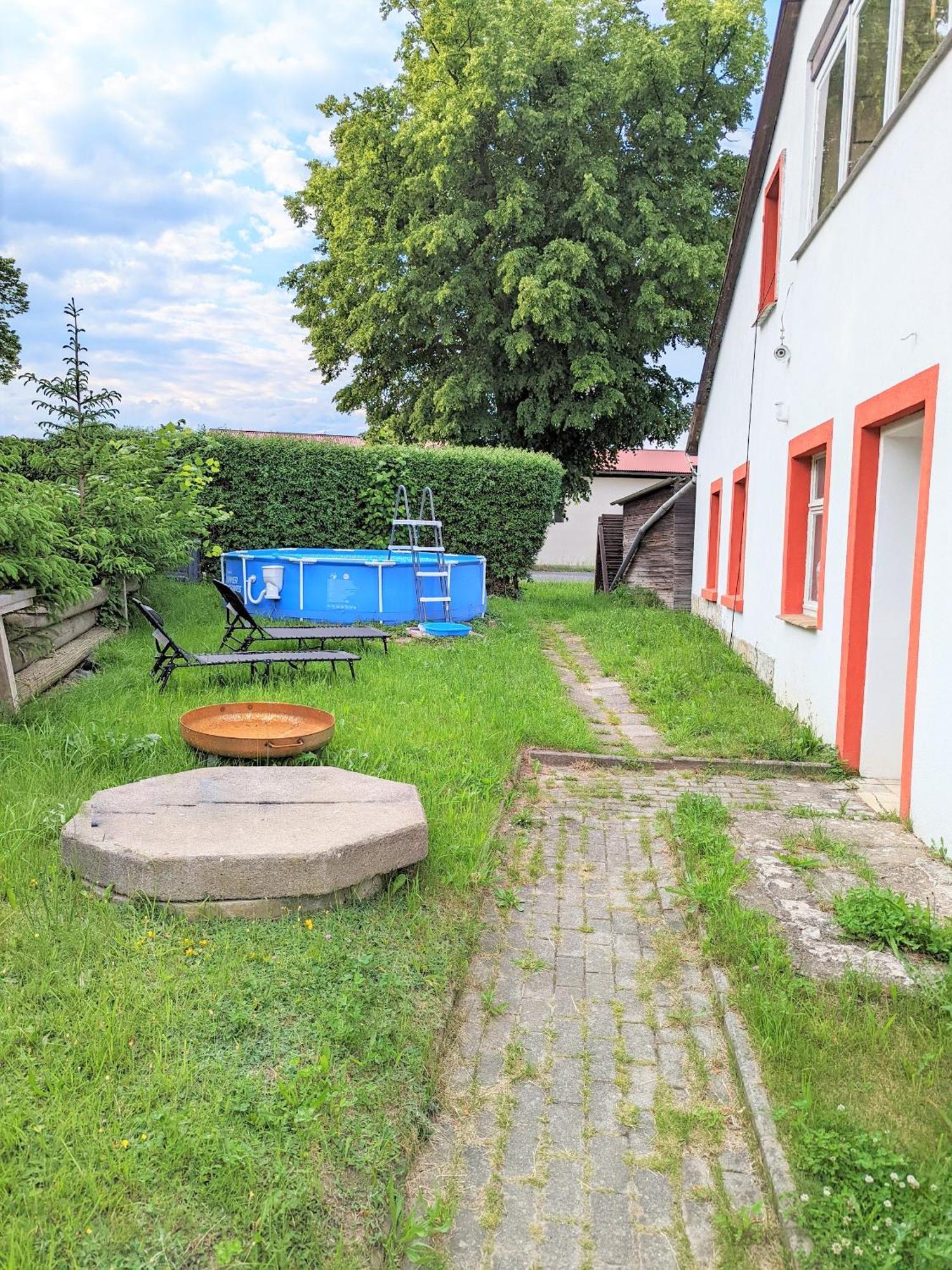 W4 - Urlaubsmagie- Pool, Terrasse, Barbecue Apartment Lichtenhain  Ngoại thất bức ảnh